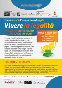 21 marzo 2019 Vivere la legalità locandina